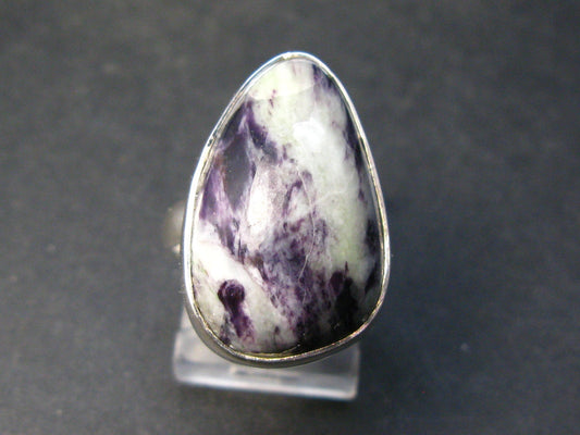 Very Rare Kammerrerite Chrome Clinochlore Silver Ring from Turkey - Size 6