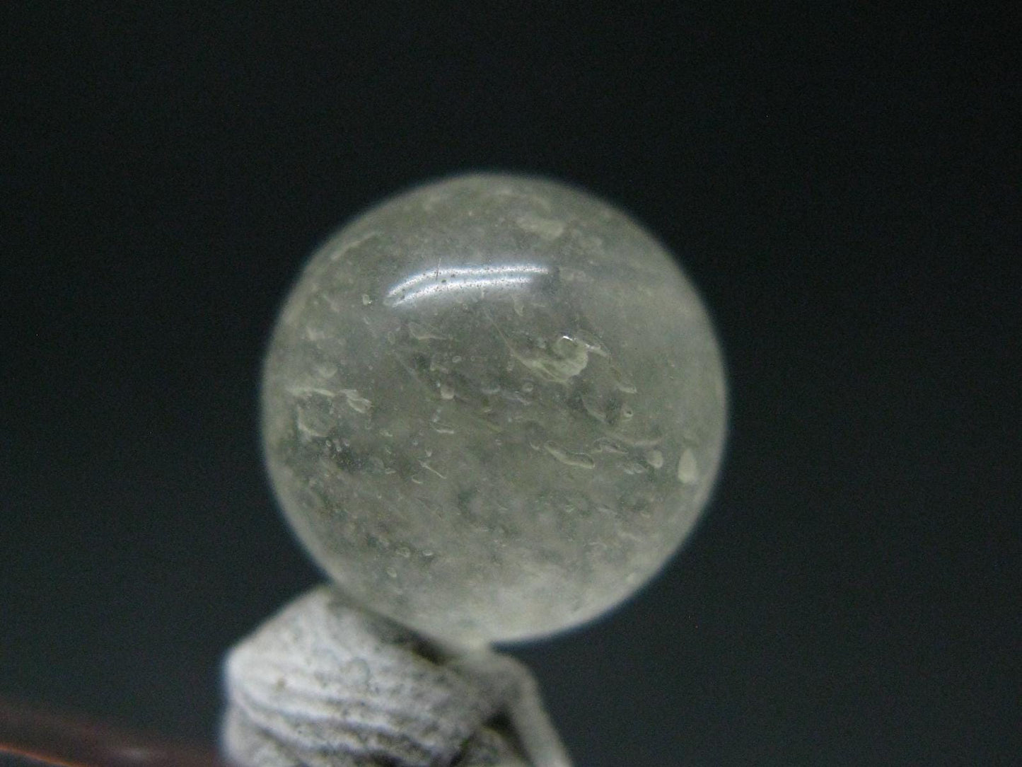 Rare Huge Libyan Tektite Glass Sphere Ball From Libya - 7.20 Carats - 1.1 Centimeters