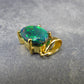 Rare Black Opal Gold Plated Silver Pendant from Australia 0.7" - 1.50 Grams