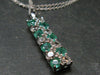 Emerald Silver Pendant W/Chain From Colombia - 5.32 Grams Total