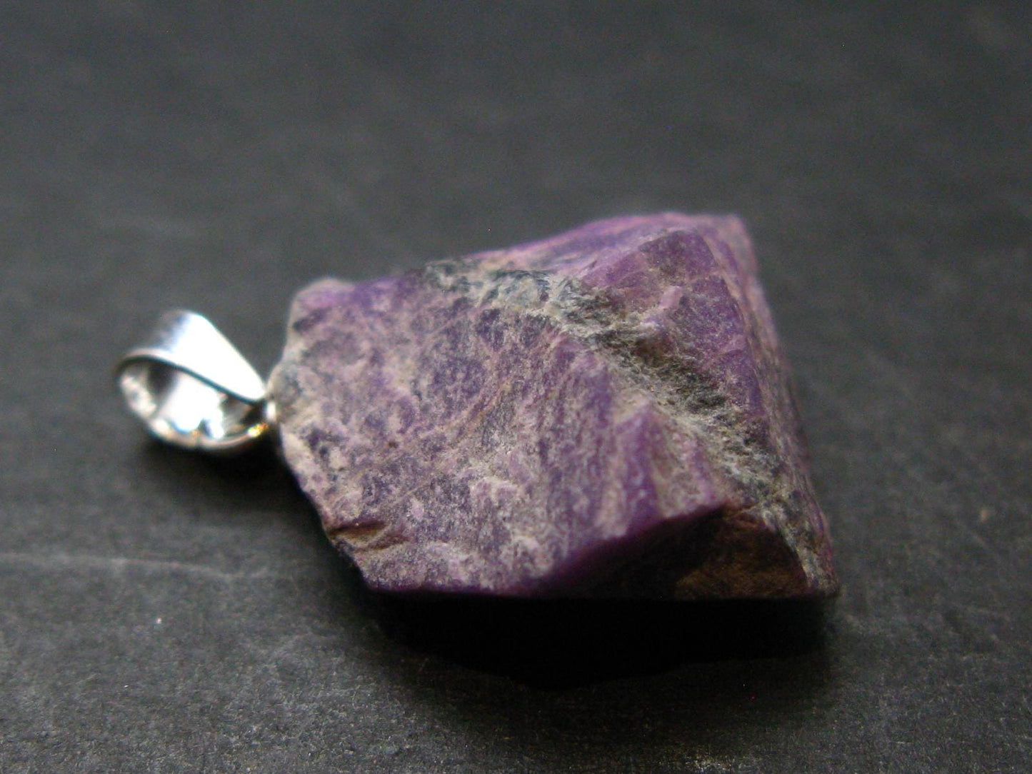 Sugilite Silver Pendant From South Africa - 1.0" - 2.8 Grams