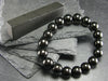 Whitby Jet Genuine Bracelet From UK ~ 7 Inches ~ 10mm Round Beads