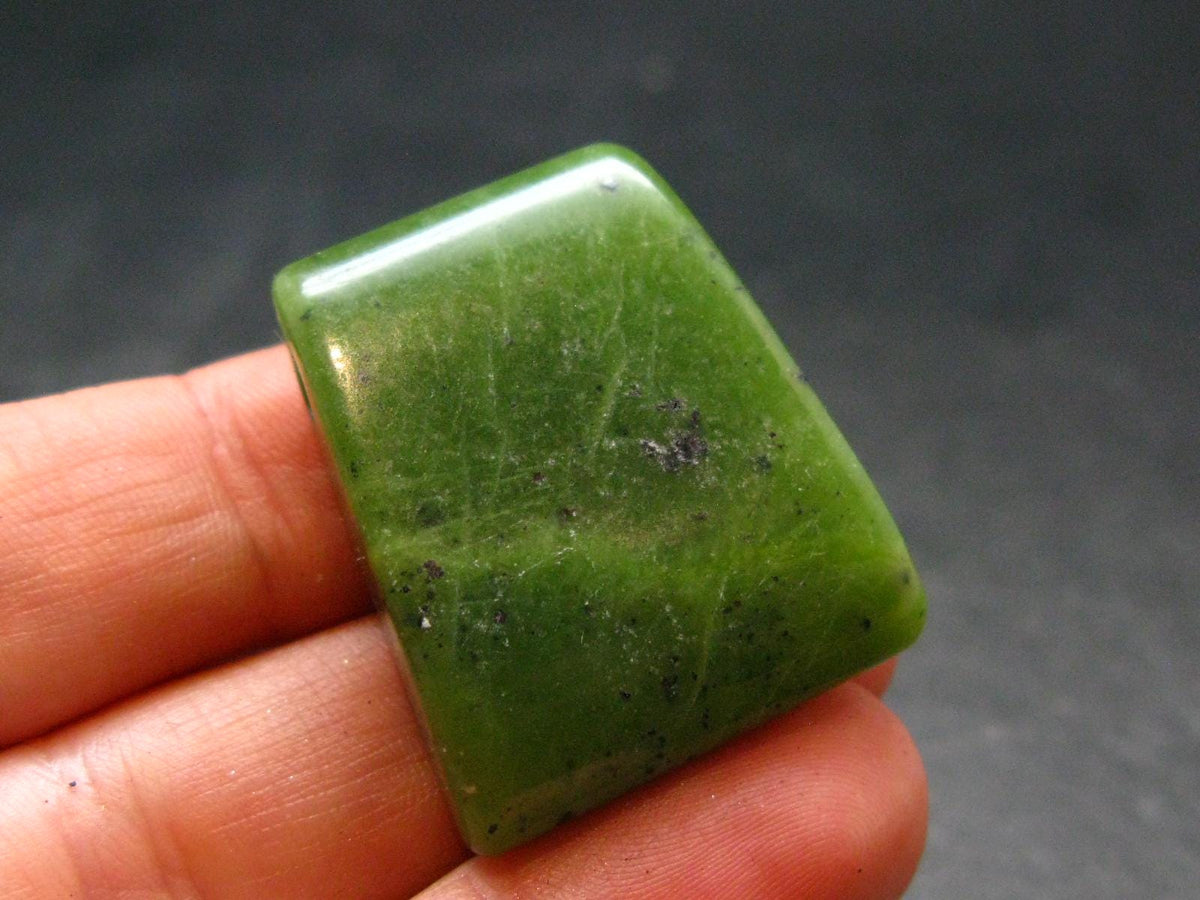 Nephrite Jade 1.2" Pendant From Canada (Metal Free) - 13.85 Grams