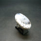 Merlinite Moss Agate Cabochon Silver Ring From Brazil - 9.44 Grams - Size 6.25