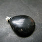 Very Rare Sterling Silver Nuumite Nuummite Pendant From Greenland - 1.0" - 3.72 Grams