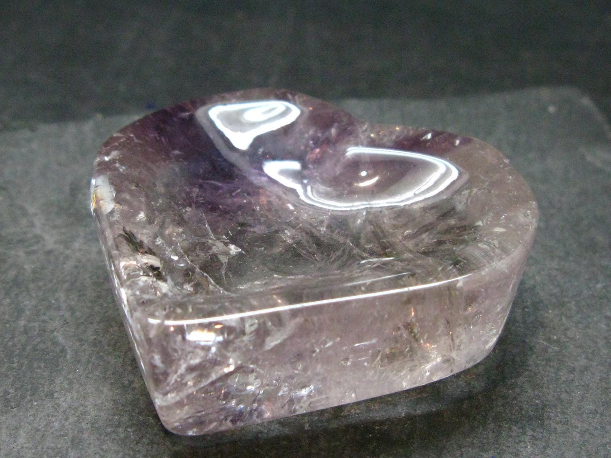 Amazing Natural Amethyst Heart from Brazil - 1.9" - 62.39 Grams