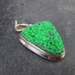 Uvarovite (Green Chromium Garnet) Cluster Silver Pendant from Russia - 1.3" - 7.01 Grams