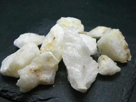 Rare Lot of 10 Cryolite Crystals From Greenland - 88.05 Grams