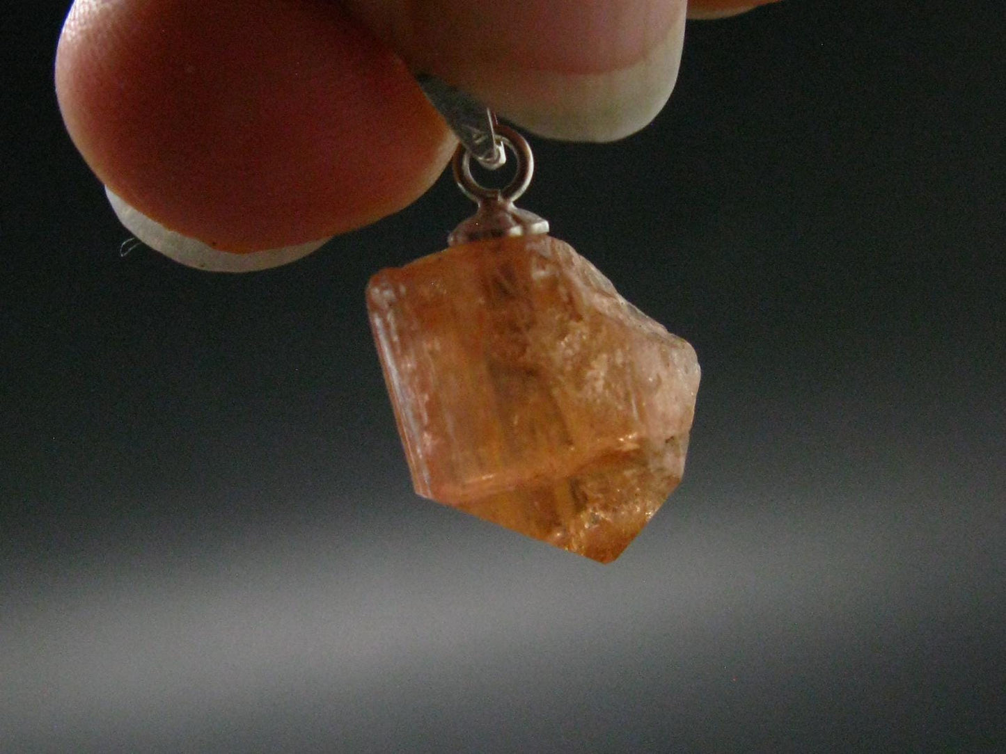 Imperial Topaz Crystal Pendant From Brazil - 0.8" - 2.09 Grams