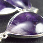 Lot of 3 Natural Purple Amethyst Drop Shaped Pendants From Brazil