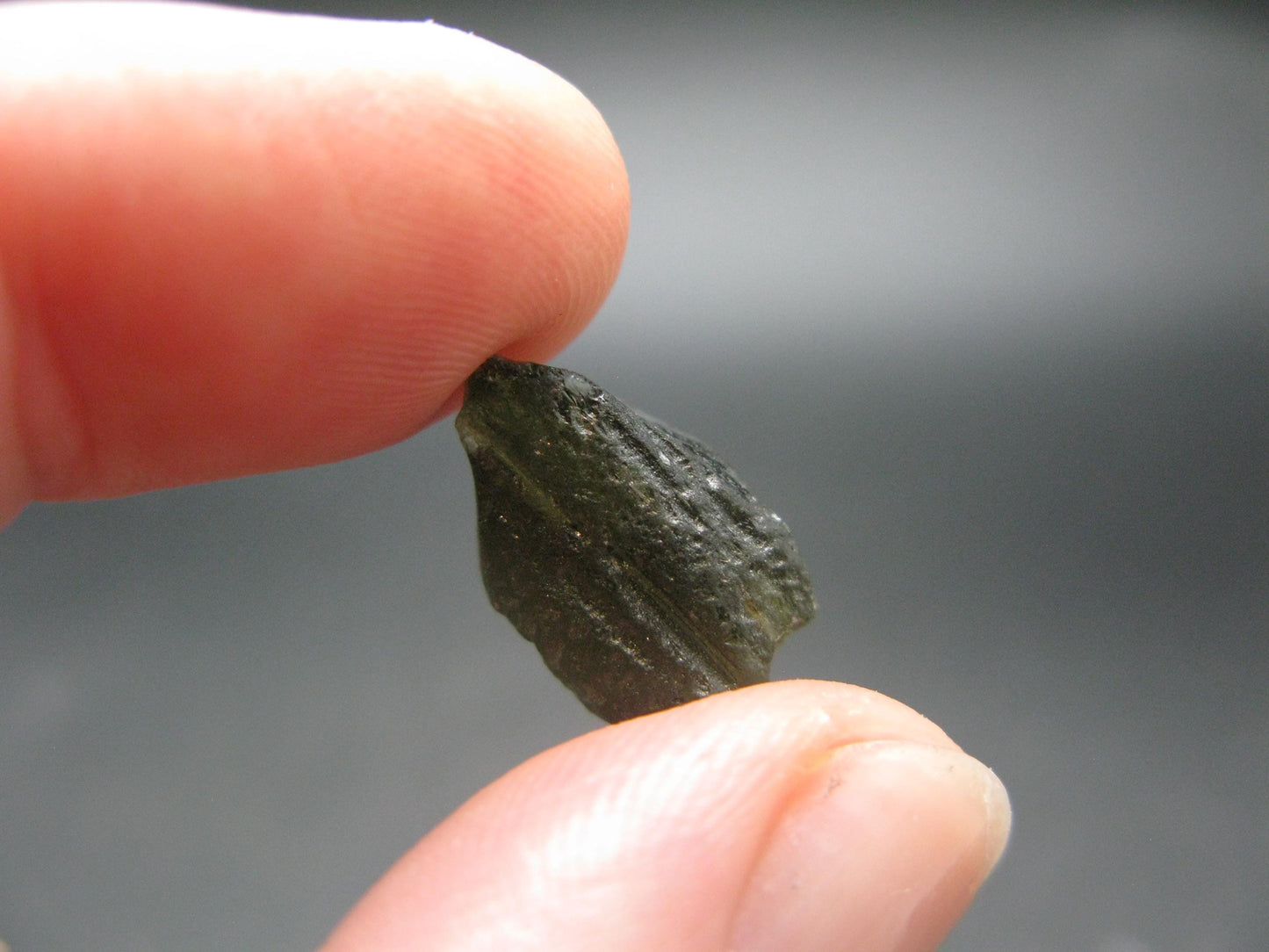 Moldavite Tektite Raw Piece from Czech Republic - 0.6" - 5.0 Carats - 1.0 Grams