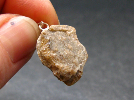 Rare Herderite Crystal Silver Pendant from Brazil - 1.0" - 2.29 Grams