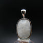 Raw Rare Natrolite Crystal Silver Pendant From Russia - 1.0" - 2.83 Grams