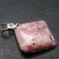 Bixbite Red Emerald Beryl Silver Pendant From Utah USA - 6.5 Carats - 0.9"