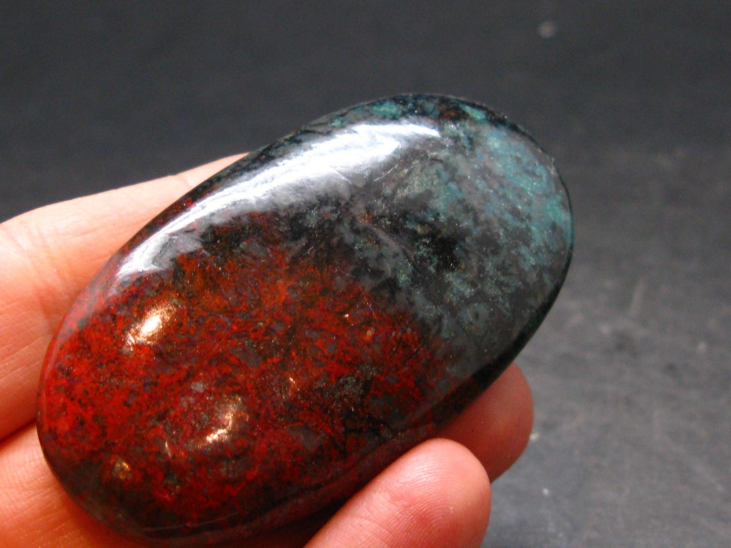 Crimson Cuprite Polished Stone from Mexico - 2.3" - 41.12 Grams