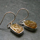 Rare Herderite Crystal Silver Earrings from Brazil - 2.94 Grams