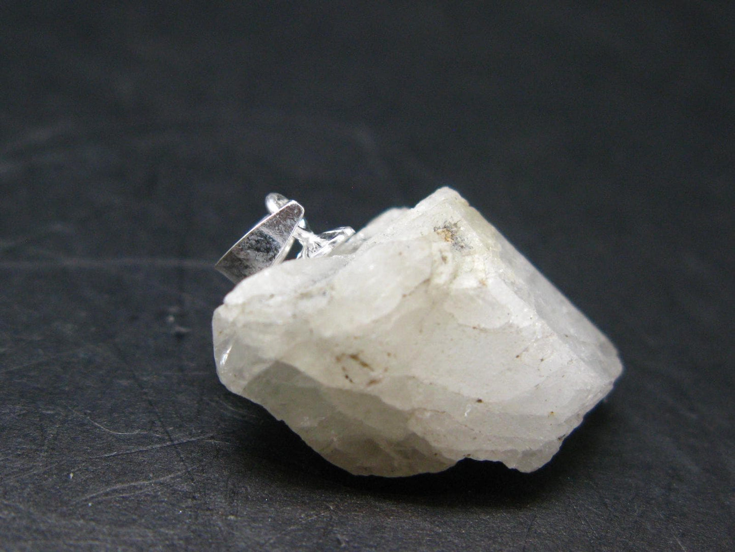 Phenakite Phenacite Crystal Silver Pendant From Nigeria - 0.9" - 3.83 Grams
