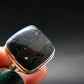 Real!! Very Rare Nuumite Nuummite Sterling Silver Ring from Greenland - 6.59 Grams - Size 7