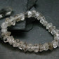 Tibetan Black Quartz Genuine Bracelet ~ 7 Inches ~ 12mm Crystal Beads