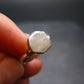 Very Rare White Cryolite 925 Silver Ring from Greenland - Size 6 - 2.0 Grams