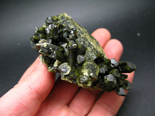 Nice Rare Epidote Cluster From Peru - 2.9"