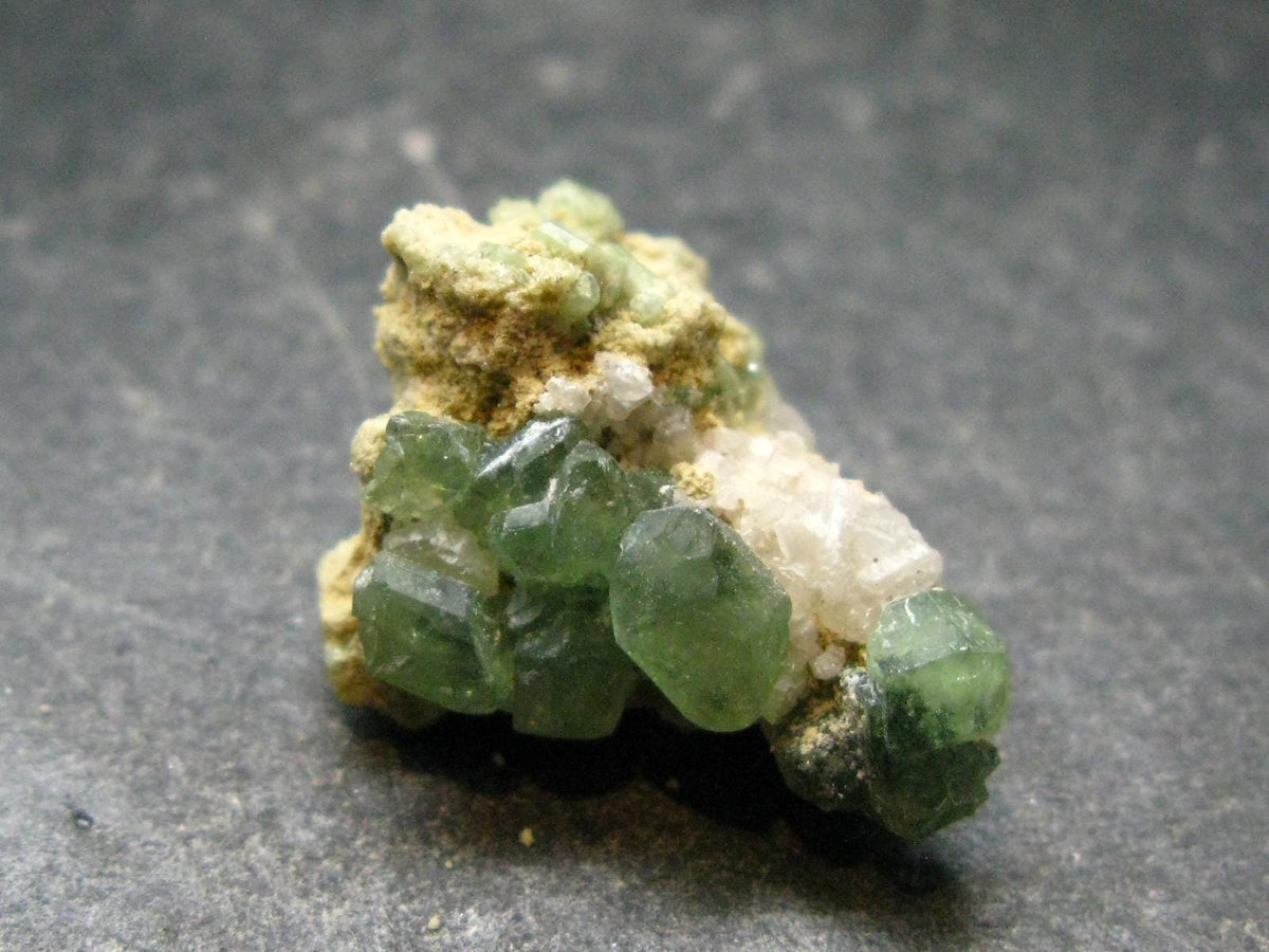 Rare Demantoid Garnet Cluster from Madagascar - 0.9" - 3.38 Grams