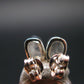 Natrolite Stud Earrings Sterling Silver From Russia - 1.13 Grams