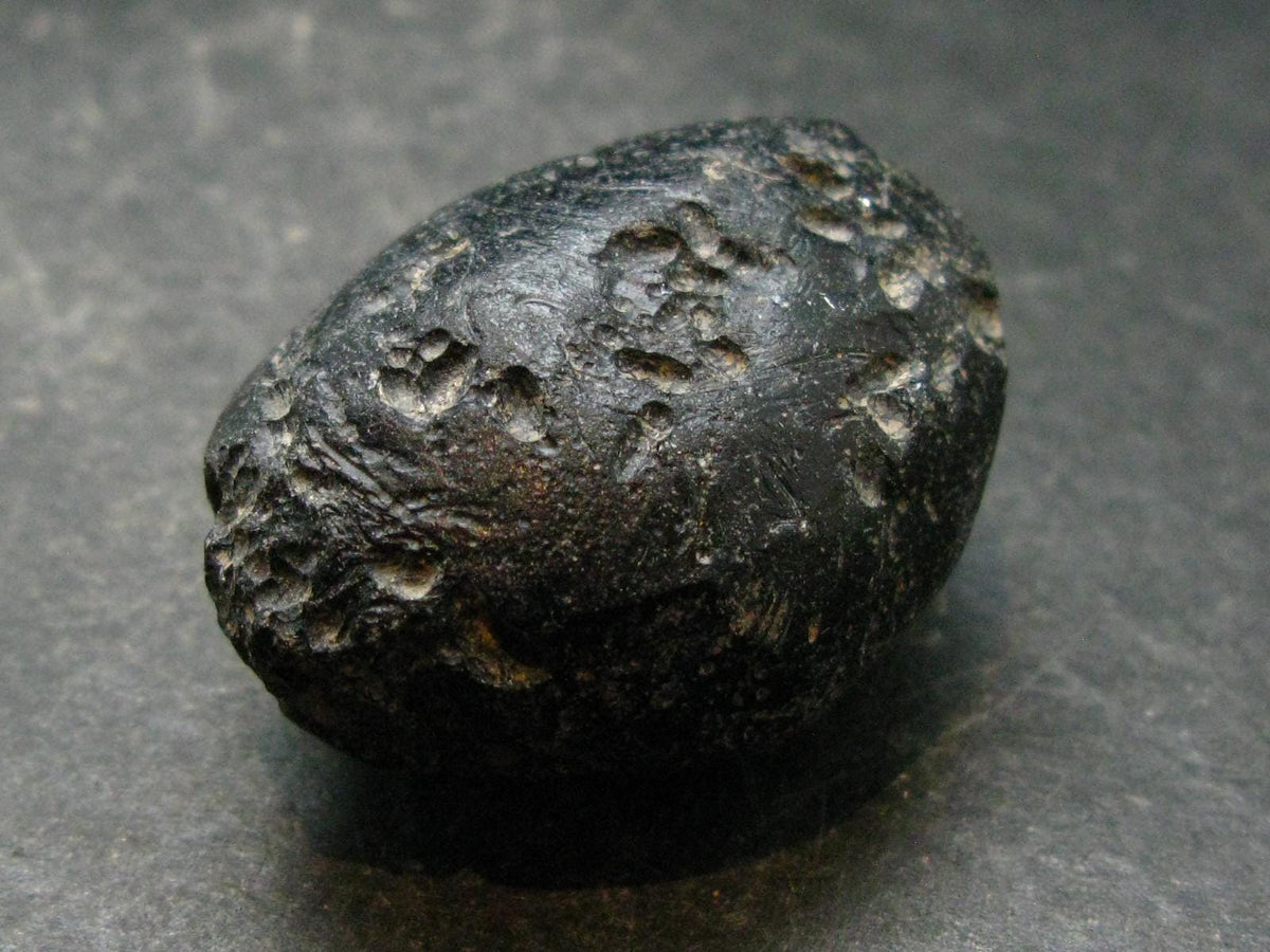 Rare Large Black Tibetan Tektite Raw Piece from Tibet - 1.6" - 33.31 Grams