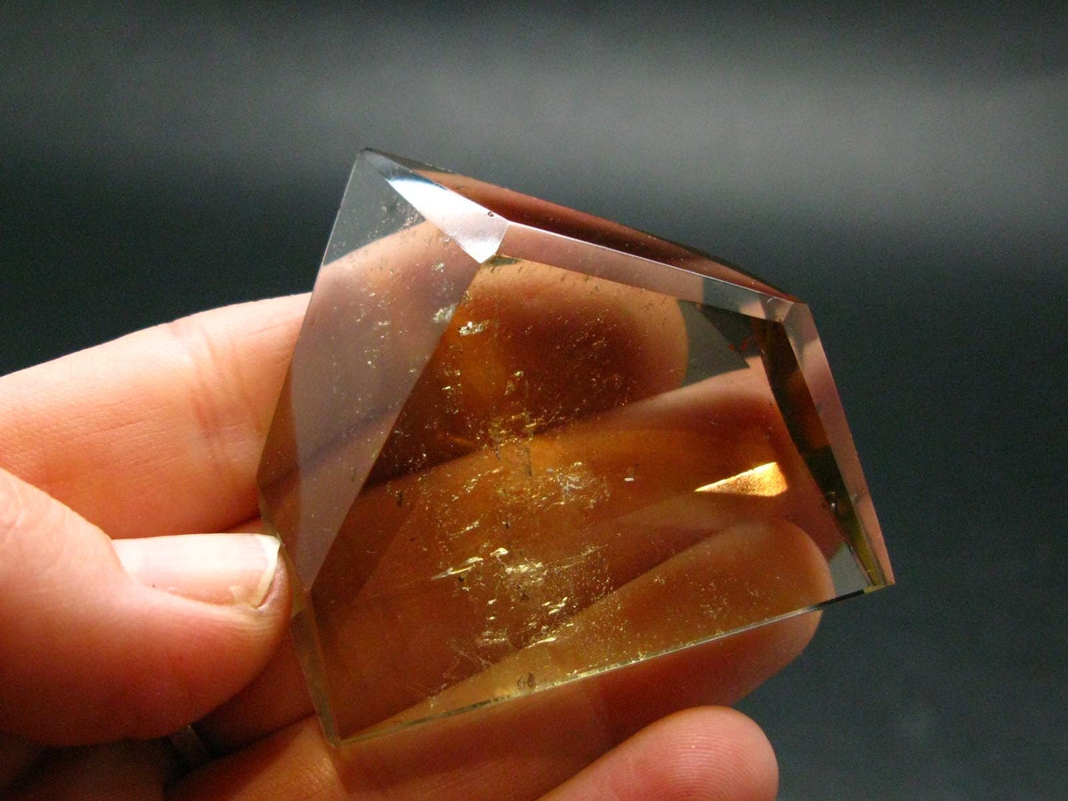 Nice Untreated Unheated Citrine Polished Stone from Zambia - 41.39 Grams - 1.9"