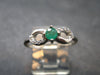 Emerald Crystal Silver Ring from Colombia - 1.69 Grams - Size 8