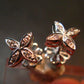 Alexandrite Gem Silver Stud Earrings From Russia - 2.33 Grams