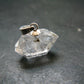 Fine Natural Herkimer Diamond Silver Pendant From New York - 0.7" - 2.12 Grams