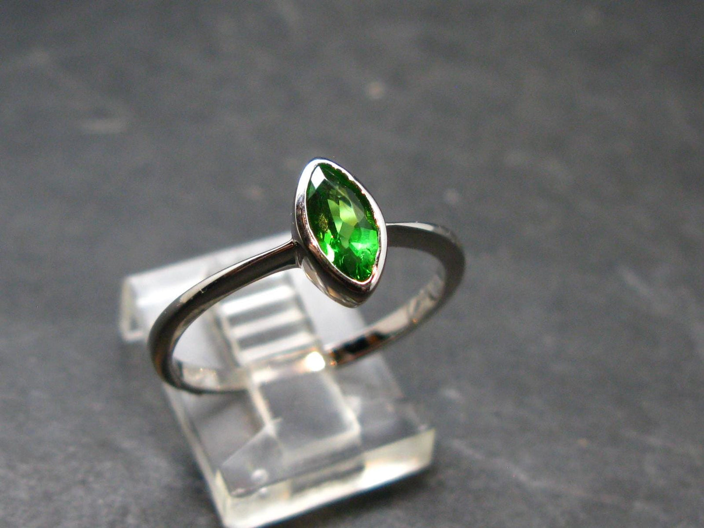 Helenite Gaia Stone Gem Sterling Silver Ring From Washington - Size 9 - 0.50 Carats