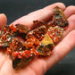Lot of 10 Dark Red Vanadinite Cluster From Morocco - 37.80 Grams