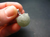 Complete Prehnite Sterling Silver Pendant from Mali - 0.8" - 5.56 Grams