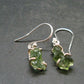 Moldavite Tektite Silver Earrings from Czech Republic - 1.84 Grams