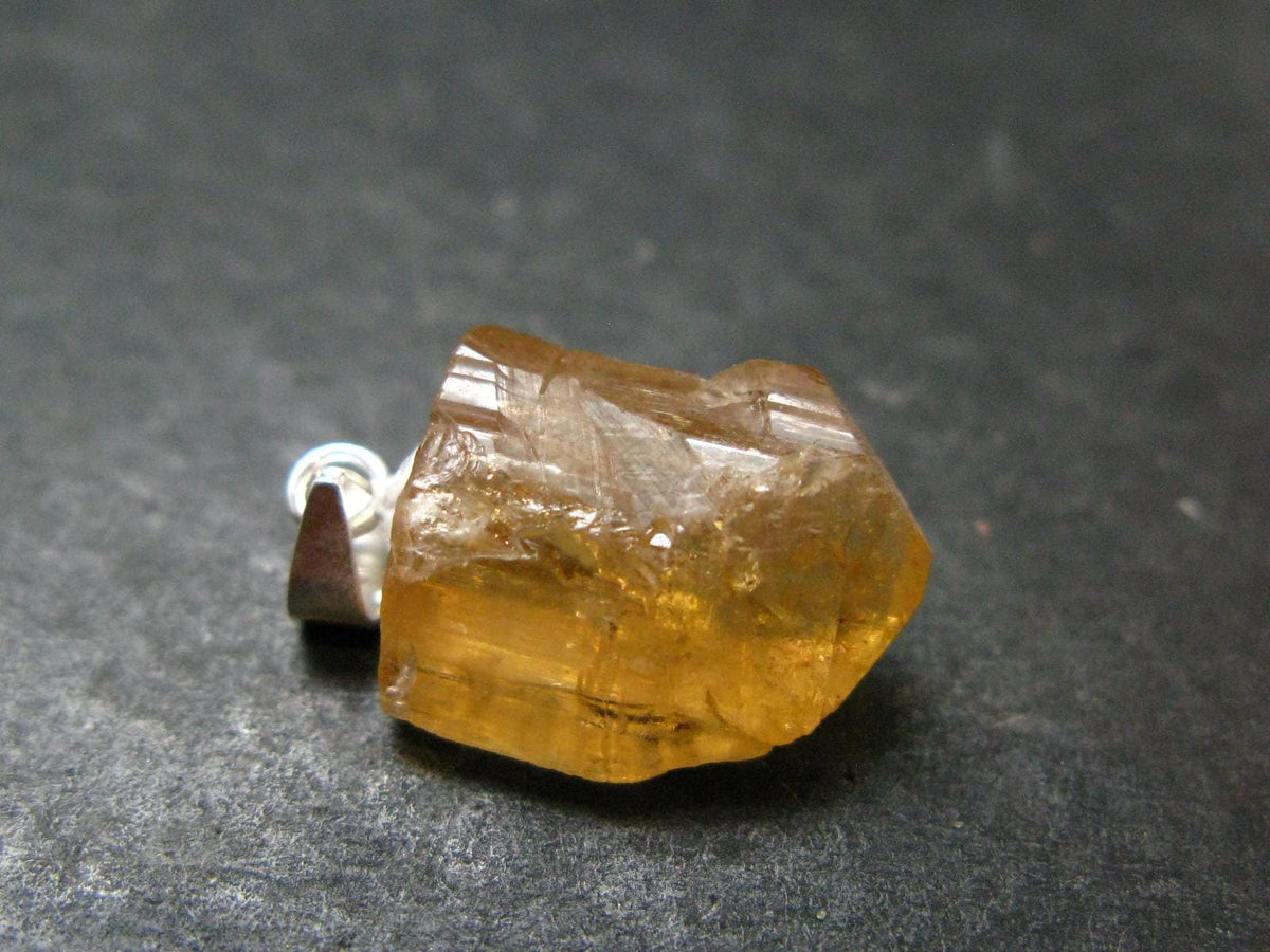 Imperial Topaz Crystal Pendant From Brazil - 0.8" - 2.34 Grams