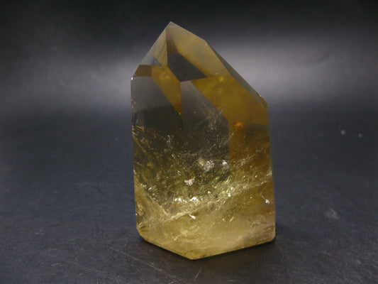 Citrine Unheated Polished Crystal From Brazil - 3.6" - 370.48 Grams