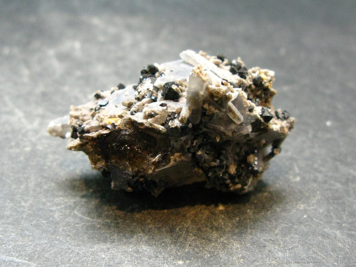 Brookite On Quartz Cluster From Arkansas - 18.36 Grams - 1.6"