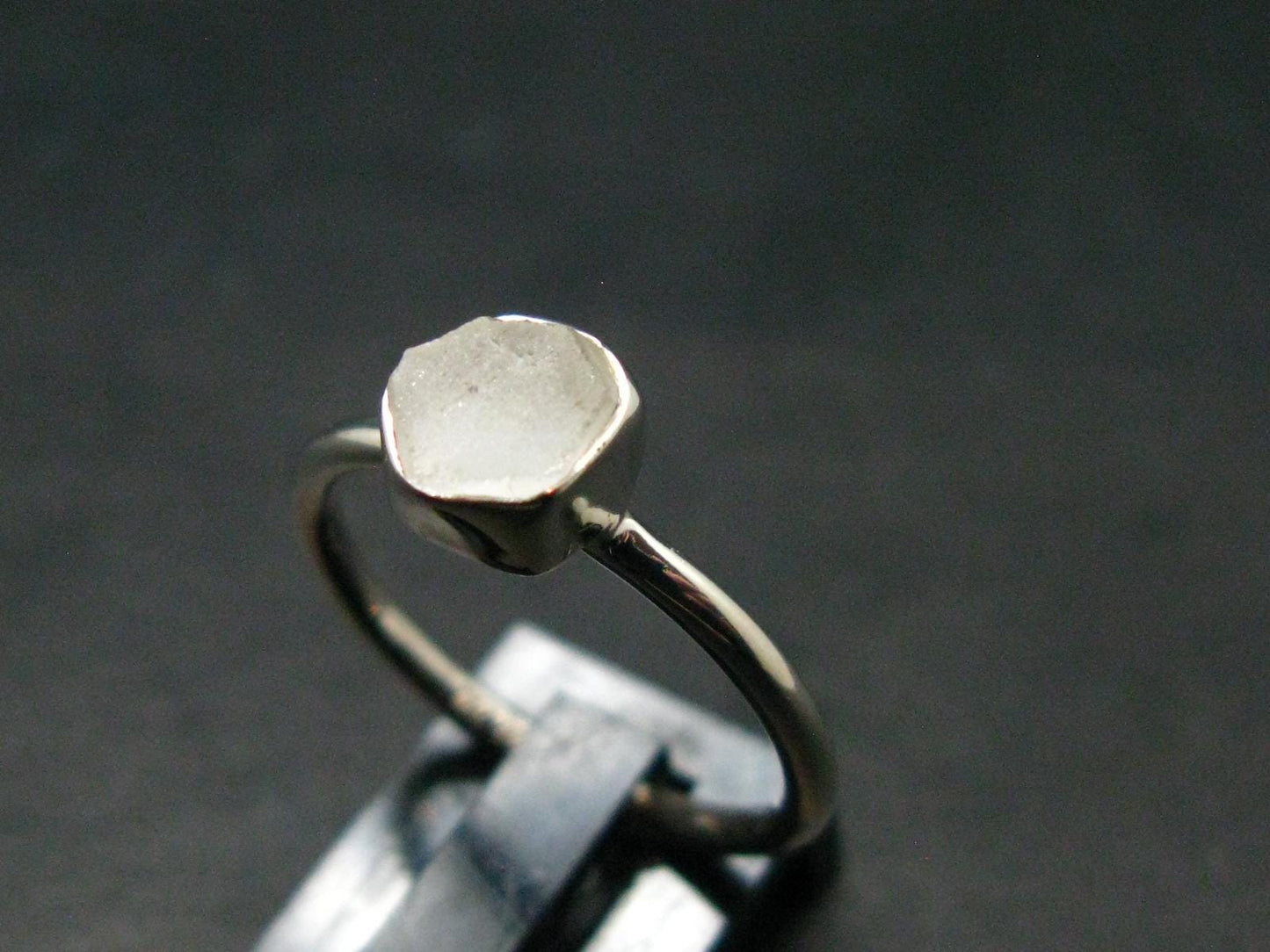Phenakite Phenacite Crystal Silver Ring From Brazil - Size 6 - 1.77 Grams