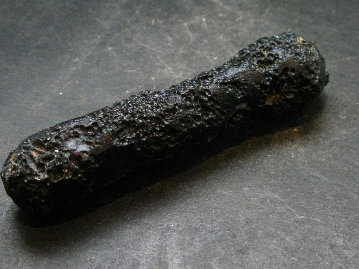 Rare Large Black Tibetan Tektite Raw Piece from Tibet - 3.8" - 53.70 Grams