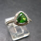 Helenite Gaia Stone Gem Sterling Silver Ring From Washington - Size 8 - 1.0 Carats