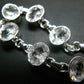 Phenakite Phenacite Cut Gem Silver Bracelet From Nigeria - 7" - 17.3 Grams