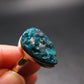 Emerald Green Dioptase Crystal Silver Ring from Congo - 5.9 Grams - Size 10
