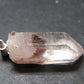 Phantom Hematite in Quartz Crystal Pendant From India - 1.3" - 4.04 Grams