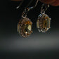 Faceted Golden Yellow Citrine 925 Sterling Silver Drop Earrings - 1.0"