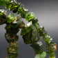 Lightweight Tumbled Green Tourmaline Beads Necklace from Brazil - 19" - 18.05 Grams