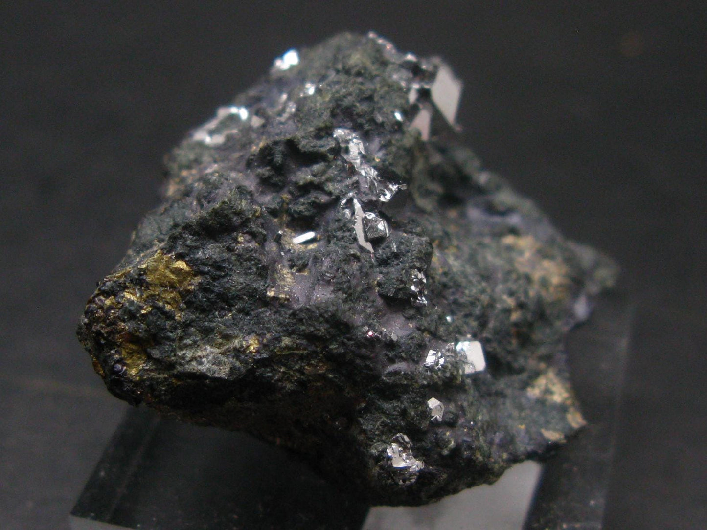 Sperrylite Crystals On Matrix From Norilsk Russia - 1.5" - 10+ Crystals