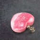 Rhodochrosite Heart Silver Pendant from Alma Colorado - 1.2" - 15.4 Grams