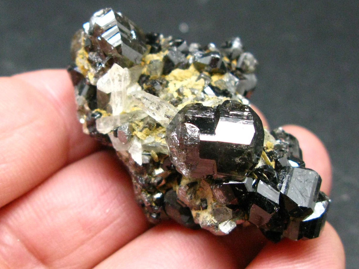 Cassiterite & Quartz Cluster From Bolivia - 1.9" - 55.37 Grams